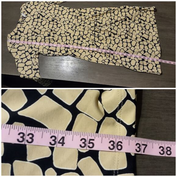 J. McLaughlin Tan and Black Brea Catalina Cloth Dress Size Small - Picture 8 of 14